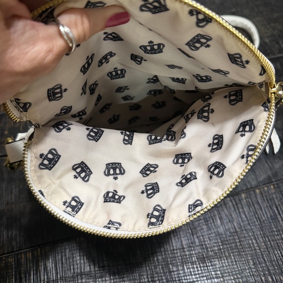 Juicy Couture Crowd Pleaser Mini Crossbody Purse Bag In Cream Ivory Crown Gold - Picture 9 of 13
